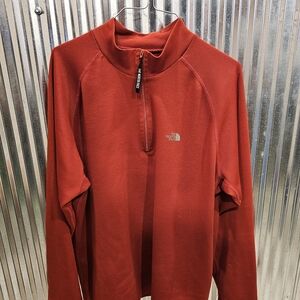 The North Face Red 1/4-Zip Pullover